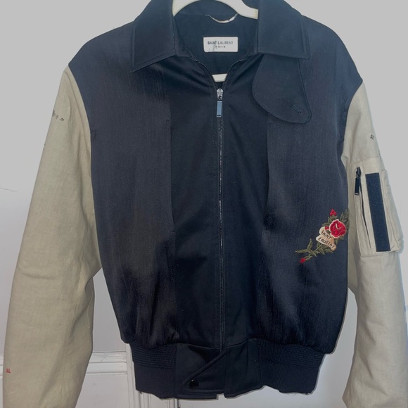 Saint Laurent Embroidered Bomber Jacket - Picture 5 of 8